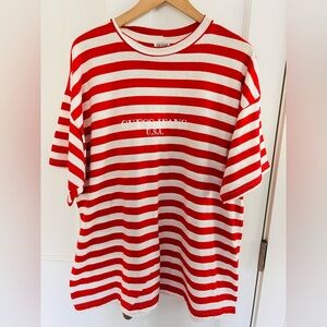 Vintage Guess Striped Shirt Candy Cane Color Way New Condition Mens XXL